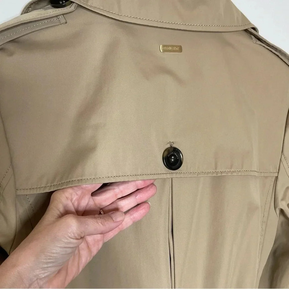 Ellen Tracy full length Trench Coat in Beige minimalist beige esthetic - Picture 9 of 15